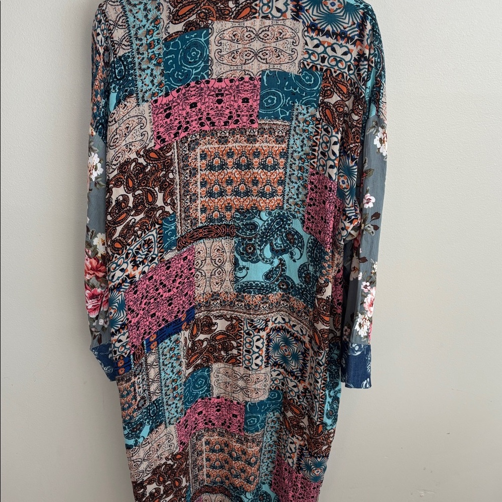 Oddy Size Small/Medium Colorful Patchwork Long Ki… - image 7